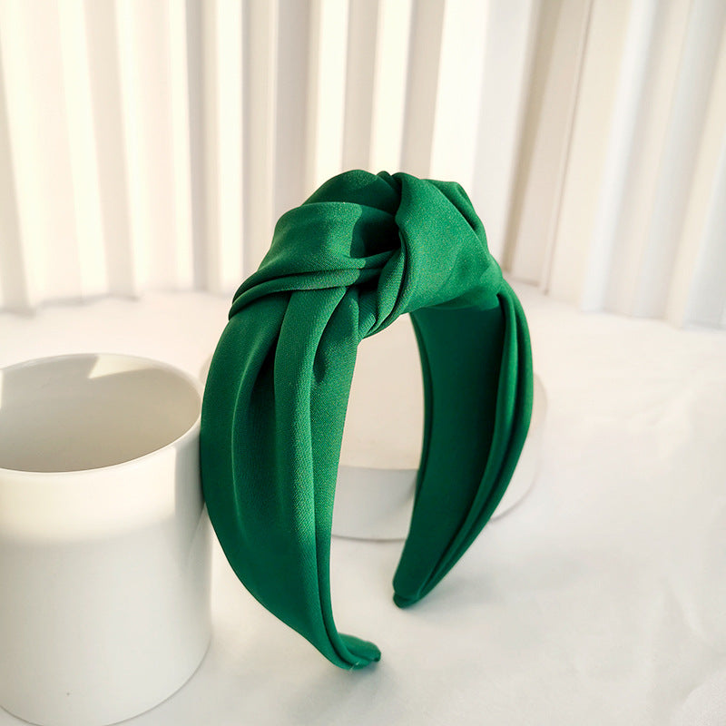 HAIRBAND SATIN ΠΡΑΣΙΝΟ